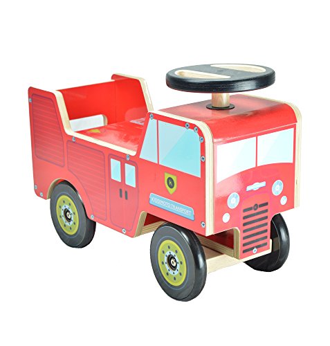 KIDDIMOTO ITV2 - Rutsch Fahrzeug/Rider Feuerwehr Truck von KIDDIMOTO