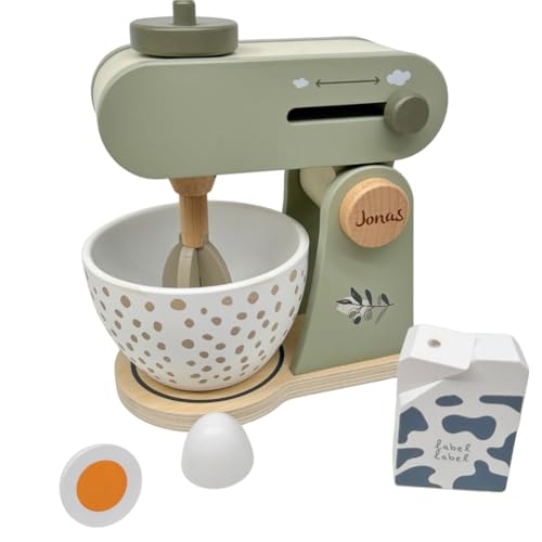 Holz Küchenmaschine Olive - personalisierbar I Handmade Holzspielzeug ab 3 Jahren I Label-Label Zubehör Spielküche I Geburtstagsgeschenk für Kinder I Spielzeug Mixer mit Name Holz Küchenmaschine Olive - personalisierbar I Handmade Holzspielzeug ab 3 Jahren I Label-Label Zubehör Spielküche I Geburtstagsgeschenk für Kinder I Spielzeug Mixer mit Name von KIDSLINO