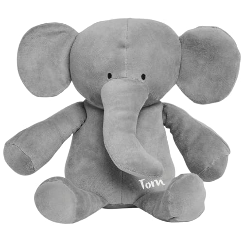 KIDSLINO Stofftier, Kuscheltier Elefant mit Namen grau I Babygeschenk mit Personalisierung I Geschenk zur Geburt I Geburtstagsgeschenk Kinder I personalisierbar KIDSLINO Stofftier, Kuscheltier Elefant mit Namen grau I Babygeschenk mit Personalisierung I Geschenk zur Geburt I Geburtstagsgeschenk Kinder I personalisierbar von KIDSLINO