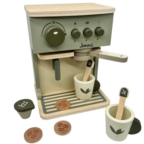 Kinderküche Kaffeemaschine Olive - personalisierbar I Handmade Holzspielzeug ab 3 Jahren I Label-Label Zubehör Spielküche I Geburtstagsgeschenk für Kinder I Spielzeug mit Name Kinderküche Kaffeemaschine Olive - personalisierbar I Handmade Holzspielzeug ab 3 Jahren I Label-Label Zubehör Spielküche I Geburtstagsgeschenk für Kinder I Spielzeug mit Name von KIDSLINO