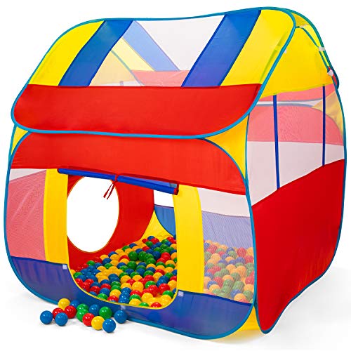 KIDUKU® Bällebad XXL + 300 Bälle + Tasche Spielhaus Babyzelt Spielzelt Kinderzelt ideal für dinnen und draußen von KIDUKU