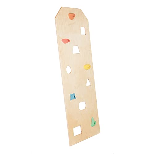 KIDWOOD Kletterwand zum anhängen am Klettergerüst Holzspielzeug Bewegungsspielzeug aus Holz Kletterturm aus Vollholz Aktivitätsspielzeug von KIDWOOD