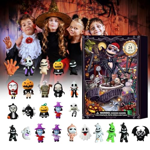 KIGKYO Neuer Halloween Adventskalender 2024, 24 Tage Horrorfiguren Halloween Adventskalender und Alptraum Adventskalender, Halloween Adventskalender 2024 Kinderspielzeug,Style 3 von KIGKYO