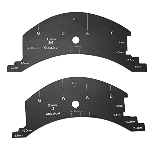 KIKAPA 1 Satz von 3/4 1/2 Beth Lila Cello Bass Bridges Multifunktions-Formmodell Referenzwerkzeug für die Reparatur von von KIKAPA