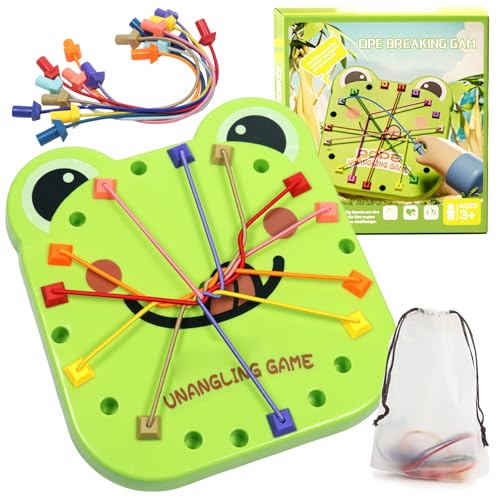KIKVTER Brainy Knots Spiel, Rope Challenge Spiel, Logik Spiele, Rope Challenge Puzzle Knobelspiel mit Seil, Logik Strategiespiel Logik Spiele Knot für Kinder ab 3 Geschicklichkeitsspiel Lernspiel KIKVTER Brainy Knots Spiel, Rope Challenge Spiel, Logik Spiele, Rope Challenge Puzzle Knobelspiel mit Seil, Logik Strategiespiel Logik Spiele Knot für Kinder ab 3 Geschicklichkeitsspiel Lernspiel von KIKVTER