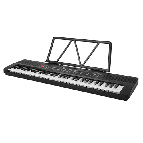 61-Tasten-Digitalpiano für Anfänger – Multifunktionale Lehrtastatur für Erwachsene & – Batteriebetrieben mit Zubehör – Ideales Lerninstrument und Übungswerkzeug von KIMISS