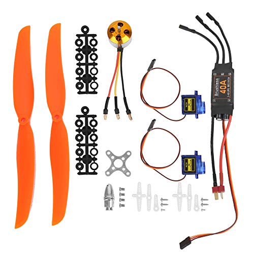 KIMISS A2212 1000KV Brushless, ESC SG90 9G Micro Servo 1060 RC Flugzeugteile Motor 40A Kit Flugzeug Propeller für RC Flugzeug (1000KV) von KIMISS