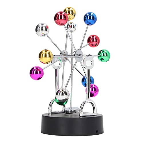 KIMISS Dual-Use-Rad-Balance-Spielzeug, USB-Akku, Dual-Purpose-Perpetuum-Motion-Top-Ornament, Stress-Wissenschafts-Kits, Spielzeug, Instrument, Schaukelgerät, Büro-Schreibtisch, von KIMISS