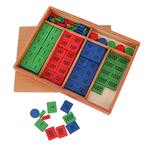 KIMISS E Onales Spiel für die Frühe Kindheit, Baby-Stempelspiel, Mathe-Spielzeug aus Holz, Vorschul-Lernwerkzeuge für Kleinkinder, Vorabend-Kinderspielzeug für die Entwicklung von von KIMISS