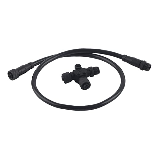 KIMISS Für NMEA 2000 Starter Kit丨 Für NMEA 2000-Drop-Backbone-Kabel丨Für NMEA 2000-Drop-Backbone-Kabel mit T-Stecker 5-polig, Wasserdicht, M12, 0,5 M, für Networks Boat von KIMISS