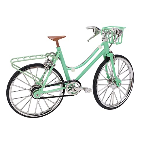 KIMISS Grünes Fahrrad-Modell-Ornament, DIY-Legierung-Fahrrad-Miniatur, Handgefertigte Sammler-Deko-Figur von KIMISS