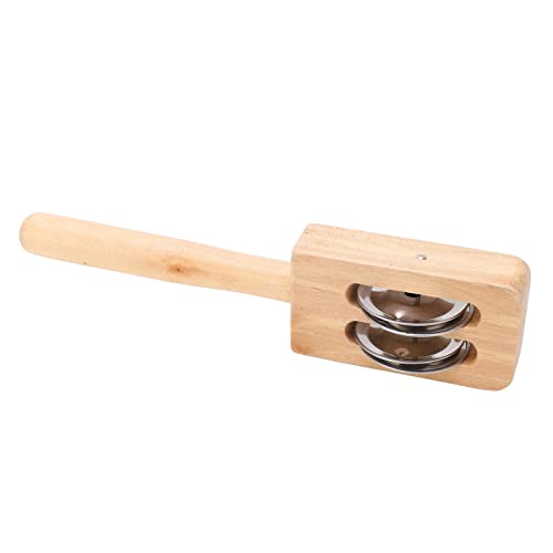 Klassenzimmer-Management-Jingle-Stick-Größe, Holz-Jingle-Stick-Shaker-Glocke, Umweltfreundliche Hand-Jingle-Glocke Zur Verbesserung der Koordinationsfähigkeit von Kindern, von KIMISS