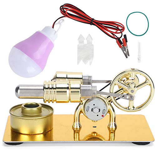 Miniatur-Stirlingmotor-Modell, Angetrieben durch Verbrennungslampenbirne, Wissenschaftliches Experiment, DIY-Spielzeuggeschenk von KIMISS