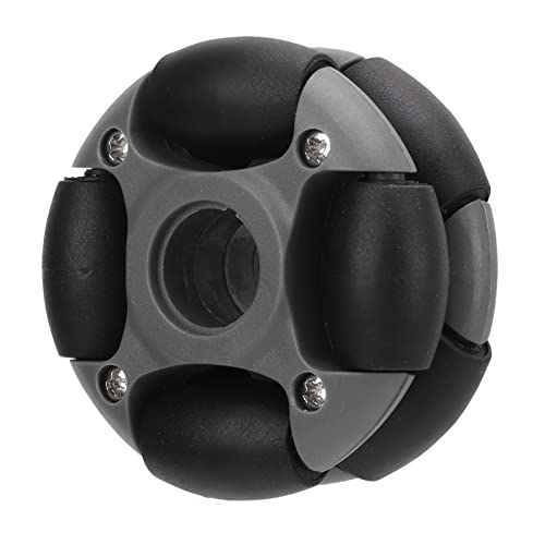 Omni-Rad, Blackey Nylon-Belastung 2 Kg, 48 Mm Nylon-Nylon-Omni-Rad, 48 Mm Omni-Richtungsrad, Belastung 2 Kg für Roboter-Wettbewerb, Roboter-Spielzeugteile, Omni-Richtungsrad von KIMISS