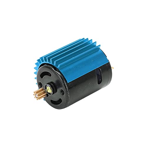 R Go Rc Autoteile Aluminiumoy Kupfer 1 16 Wpl C24 370 Bürstenmotor 2 Geschwindigkeit 370 Metallgetriebe Bürstenmotor mit Kühlkörper füR Wpl Rc Auto Upgrade Teile Zubehör 370 (Blue) von KIMISS