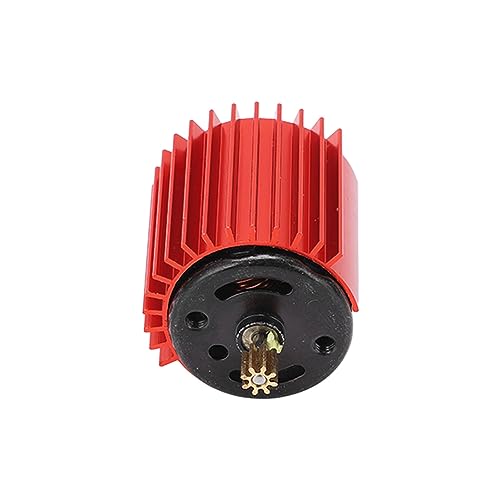 R Go Rc Autoteile Aluminiumoy Kupfer 1 16 Wpl C24 370 Bürstenmotor 2 Geschwindigkeit 370 Metallgetriebe Bürstenmotor mit Kühlkörper füR Wpl Rc Auto Upgrade Teile Zubehör 370 (Rot) von KIMISS