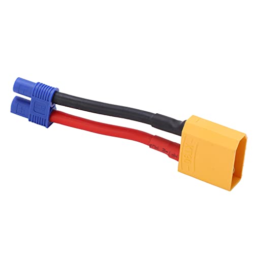 Xt90-auf-Ec3-Adapter, Ec3-auf-Xt90-Kunststoff, Silikon, Kupfer, Xt90-Buchse auf Ec3-Stecker, Wiederverwendbare Steckerenden, Sicheres Gehäuse, 12 Awg, 94 Mm, 3,7 Zoll Länge, Xt90-auf-Ec3-Adapter, Ec3-auf-Xt90-Kunststoff, Silikon, Kupfer, Xt90-Buchse auf Ec3-Stecker, Wiederverwendbare Steckerenden, Sicheres Gehäuse, 12 Awg, 94 Mm, 3,7 Zoll Länge, von KIMISS