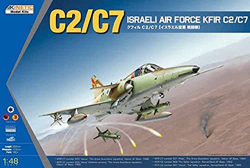 KINETIC KFIR C2/C7 - Militär-Flugzeug-Modell, 1:48, für Jungen und Erwachsene, Transparent, 15 Zoll von KINETIC