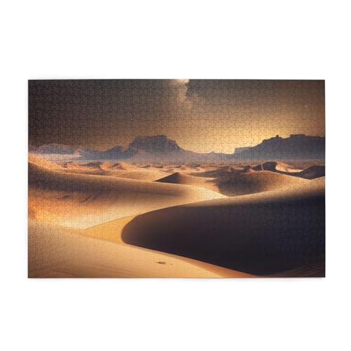 Desert Stars Puzzles1000 Teile Pädagogische Intellektuelle Holzpuzzles, lustige Puzzles, Stressabbau-Puzzles von KINGNOYI