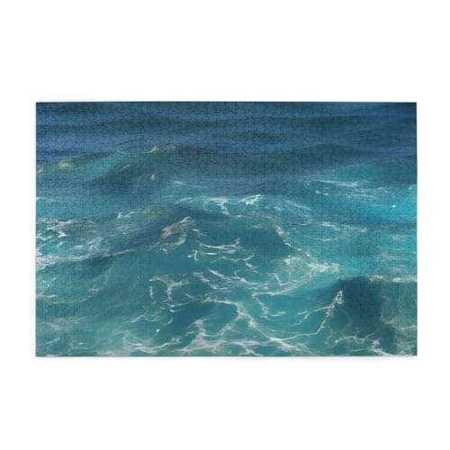 The Deep Ocean Jigsaw Puzzles1000 Piece Educational Intellectual Wooden Puzzles, Fun Puzzles, Stress Relieving Puzzles von KINGNOYI