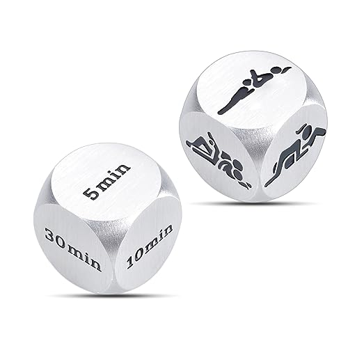 Date Night Dice for Married Couples 11th Anniversary Steel Gifts for Him Her Husband Wife Boyfriend Girlfriend Bride Groom Valentines Day Birthday Christmas Wedding Gifts Funny Decision Dice Presents von KINMES