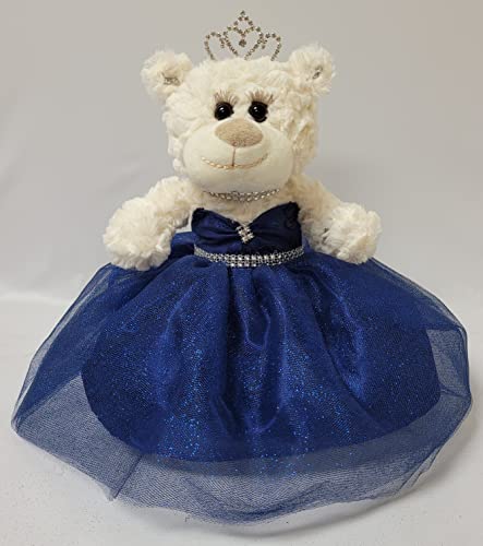 KINNEX COLLECTIONS SINCE 1997 Quince Anos Quinceanera Letzte Puppe Teddybär mit Kleid (Mittelstück) ~ 30,5 cm ~ ARC09831-16 (Marineblau) von KINNEX COLLECTIONS SINCE 1997