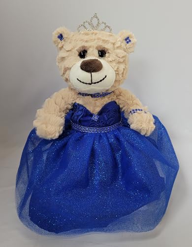 KINNEX COLLECTIONS SINCE 1997 Quitte Anos Letzte Puppe, Teddybär mit Kleid (Mittelstück) ~ 30,5 cm ~ ARC09832-15 (Königsblau) von KINNEX COLLECTIONS SINCE 1997