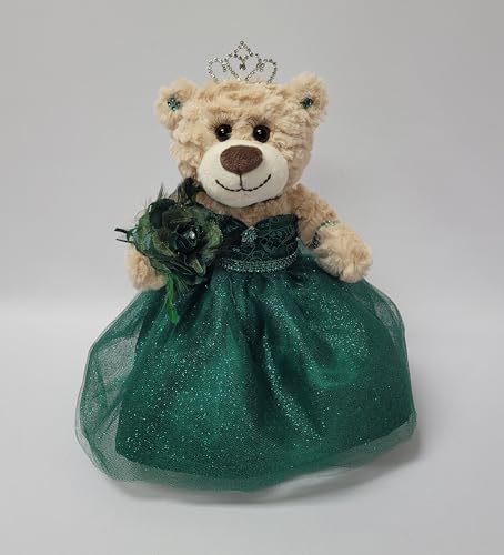 KINNEX COLLECTIONS SINCE 1997 Quitte Anos Letzte Puppe, Teddybär mit Kleid (Mittelstück) ~ 30,5 cm ~ ARC09832-33 (Smaragdgrün) von KINNEX COLLECTIONS SINCE 1997