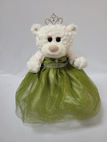 KINNEX COLLECTIONS SINCE 1997 Quitte Anos Quinceanera Letzte Puppe Teddybär mit Kleid (Mittelstück) ~ 30,5 cm ~ ARC09831-35 (Salbeigrün) von KINNEX COLLECTIONS SINCE 1997