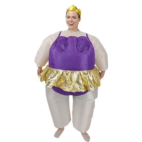 KINQUINN Aufblasbares Ballerina Kostüm für Erwachsene Blow Up Lustige Fette Anzüge Halloween Fancy Kleid von KINQUINN