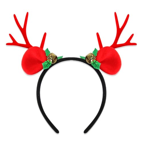 KINSPON Haarreif mit Rentiergeweih, einzigartiges weißes Rentiergeweih, Stirnband für Weihnachts-Maskeraden und Feiern von KINSPON