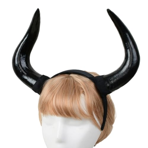 KINSPON Kopfbedeckung Horn Stirnband Tier Haarbänder Kostüm Hörner für Halloween Party Foto Requisiten Cosplay Kopfschmuck von KINSPON