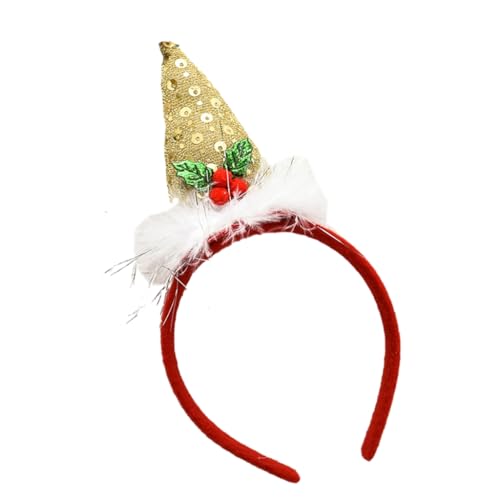 KINSPON Weihnachten Pailletten Stirnband Party Requisiten Zubehör Headhoop Festival Party Glitzer Haarband Cosplay Kostüm Kopfbedeckung von KINSPON