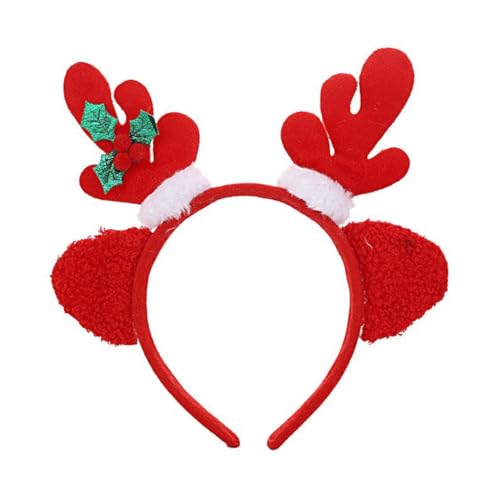 KINSPON Weihnachtsgeweih Elch Stirnbänder Kopfbedeckung Haarreifen für Weihnachten Kopfschmuck Verkleidung Party Supplies von KINSPON