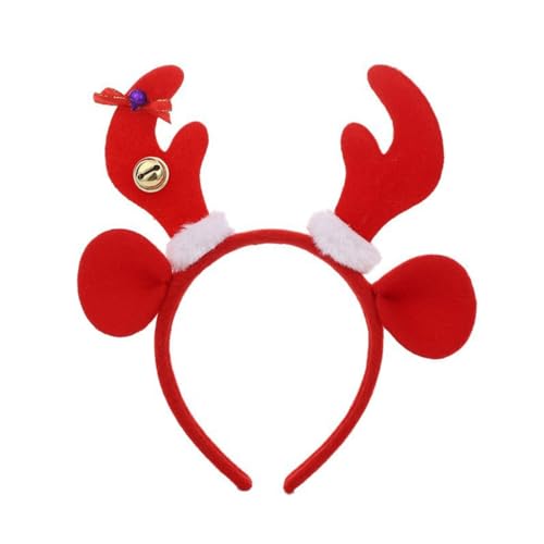 KINSPON Weihnachtsgeweih Elch Stirnbänder Kopfbedeckung Haarreifen für Weihnachten Kopfschmuck Verkleidung Party Supplies von KINSPON