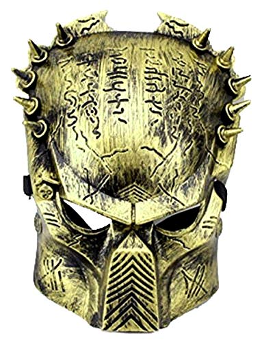 KIRALOVE Alien vs predator maske - bronze farbe - mann - halloween - karneval - originelle geschenkidee von KIRALOVE