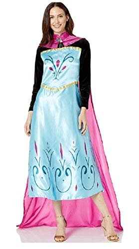 KIRALOVE ELSA Frozen kostüm - krönung - umhang - frauenverkleidung - Halloween - Karneval - Cosplay - Prinzessin - größe m - originelle Geschenkidee Frozen Cosplay von KIRALOVE