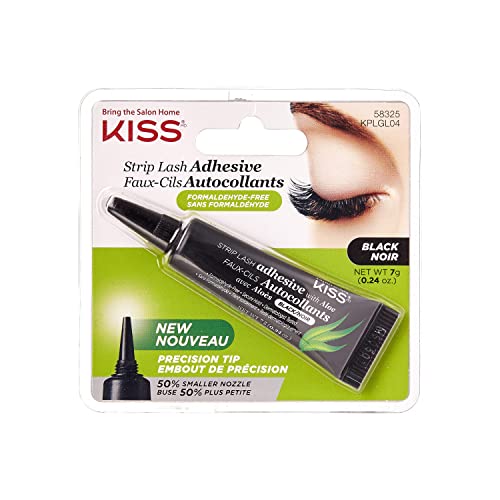 Kiss Strip Lash Adhesive with Aloe – 58325 Black by Kiss von KISS