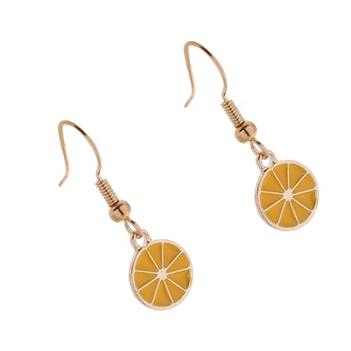 KITANDOVE 1 Paar Damen Ohrringe Diamant-Ohrringe Ohrringe für Frauen im Trend Diamantohrringe Diamant-Ohrstecker für Frauen kolczyki damskie earrings for women Ohrschmuck Mode-Danger Yellow von KITANDOVE