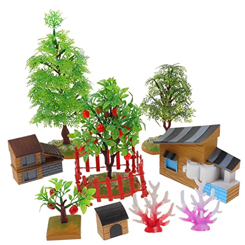 KITANDOVE 1 Satz Bauernhof-Baum-Spielzeug Zaun Farm Figur Mini-Farm-Requisiten Kidcraft-spielset Mini-bäume-Modell Miniatur-puppenhaus-bausatz Lernspielzeug Für Kinder Mini-Spielzeug PVC von KITANDOVE