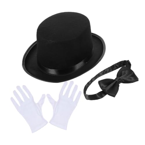 KITANDOVE Detektiv-anziehset Zylinderhut-set Detektivparty-kostüm Detektivhut Handschuhe Fliege Zauberhut Für Cosplay Partygeschenke Detektiv-rollenspiel-requisiten von KITANDOVE