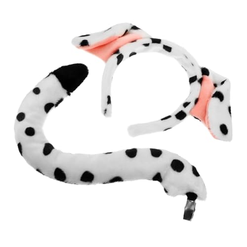 KITANDOVE 1 Satz Stirnband the hallow heeloween Hunde Rolle Spielen Set animal costume hundeweihnachtsoutfit maskarer Hundekostüm Hundekostüm-Set Tierkostüm Lieferungen kurzer Plüsch von KITANDOVE