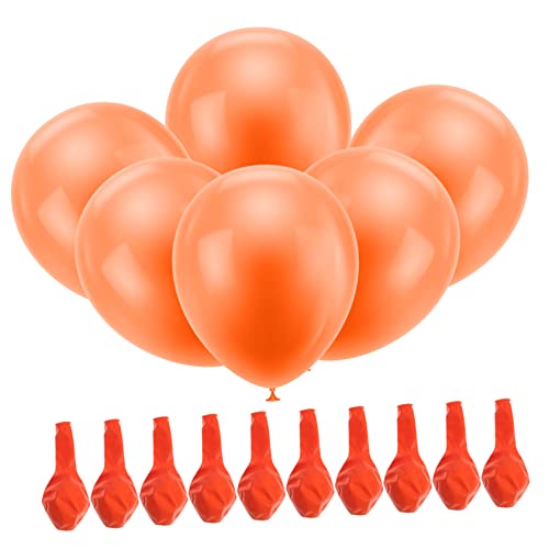 KITANDOVE 100st Oranger Ballon Ballons Verdicken Halloween-party Liefert Gefälligkeiten Gastgeschenke Party-layout-ballons Geburtstag Luftballons Geburtstagsfeier Dekoration Emulsion von KITANDOVE