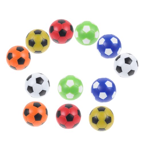 KITANDOVE 12 Stück Fußball Maschinenball Erwachsenen Fußball Tischfußball Desktop Fußball Zubehör Schreibtisch Fußballspielbälle Fußballbälle Tischfußball Ball Tischfußball Zubehör von KITANDOVE