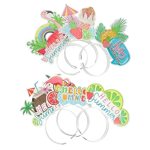 KITANDOVE 12st Dekoratives Stirnband Hawaiianisches Party-Stirnband Pool-Party-dekor Haarreifen Für Strandpartys Hawaiianische Dekorationen Für Partys Kinderparty-Stirnband Sommer Plastik von KITANDOVE