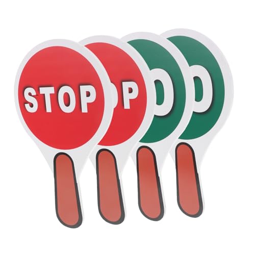 KITANDOVE 2 Satz Parkplatzzufahrtsschild Stop-go-Schild Behindertenparkschild Für Auto Blinkendes Stoppschild Ampel-kinderspielzeug Stopplicht Spielpaddel Spiel Stoppen PVC von KITANDOVE