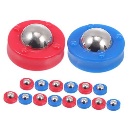 KITANDOVE 32St Kicker Zubehör Shuffleboard-Tischpucks Pucks für Tisch-Curling-Spiele Board-Mini-Roller Shuffleboard-Pucks Tischfußball Zubehör Set Tischspaß-Familienspiel Gleitperle Eisen von KITANDOVE