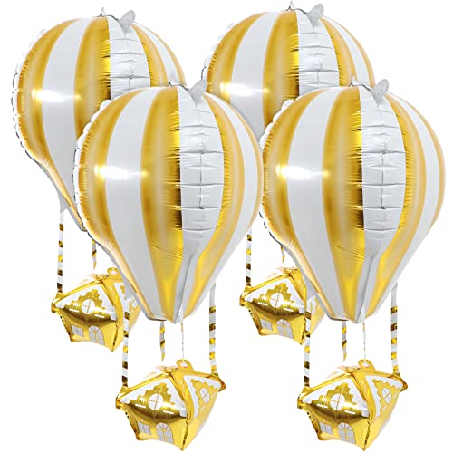 KITANDOVE 4 Pcs Aluminiumfolienballons Heiße Luftfolienballons Party -ballon -ornamente von KITANDOVE