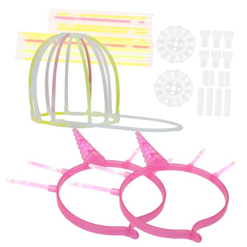 KITANDOVE Stirnband- -Set 4 Knicklicht-Sets Party- sicheres wiederverwendbares Knicklicht-Bastelset für Erwachsene Jungen und Mädchen von KITANDOVE