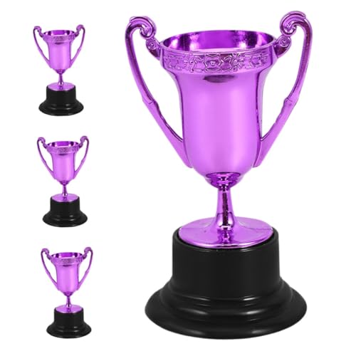 KITANDOVE 4 Stück Mini-trophäen Aus Kunststoff, Pokalsieger, Trophäe, Spielzeug, Trophäe, Auszeichnung, Trophäe, Dekoration, Mini-trophäe, Auszeichnung, Trophäen von KITANDOVE